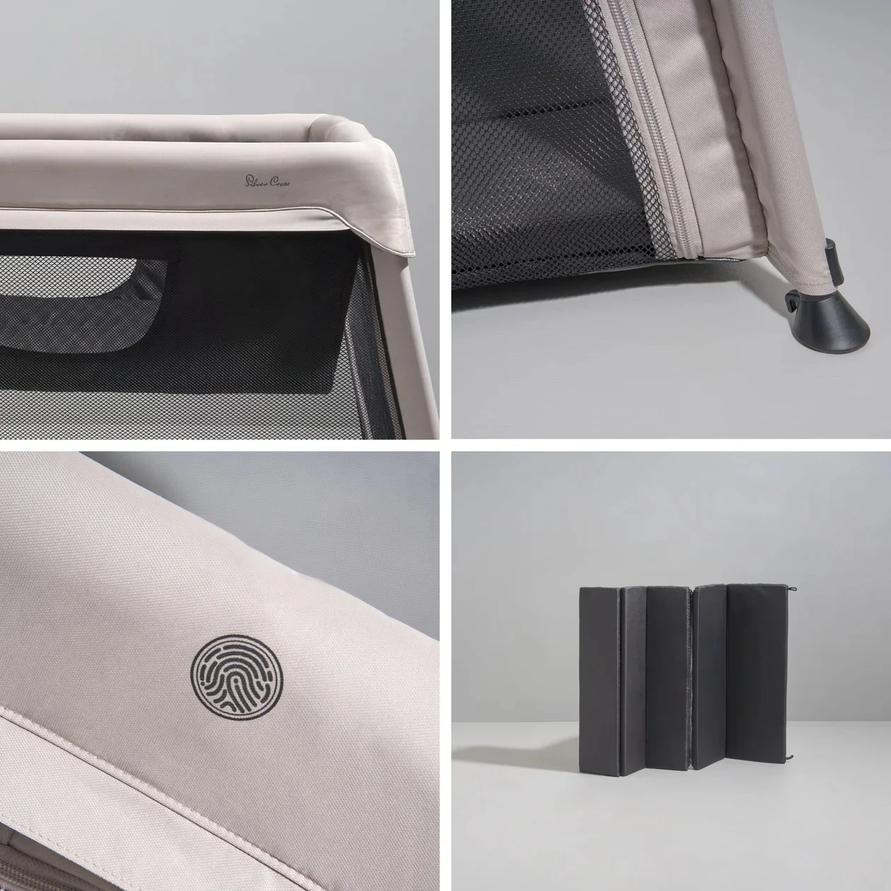 Slumber 3-in-1 Travel Cot Stone - Image 4